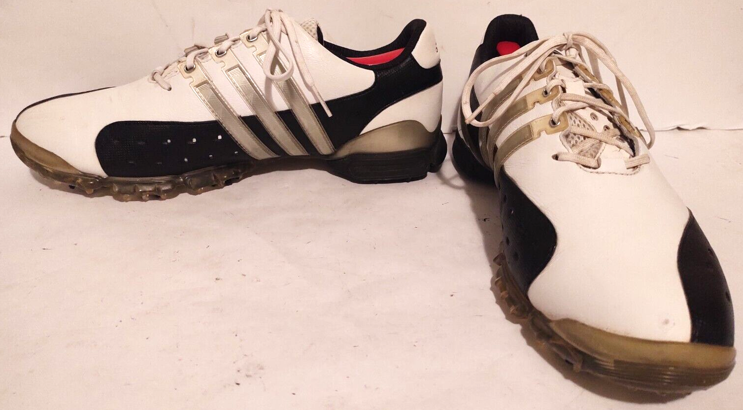 Adidas Mens Powerband 3.0 Golf Shoes White Art 675499 Stripe