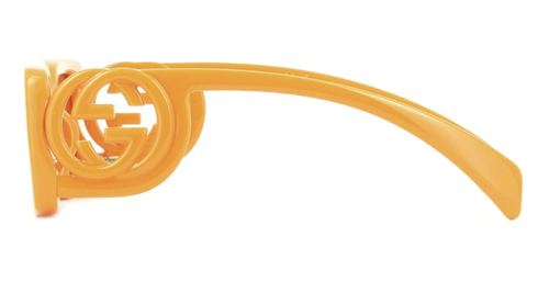 Pre-owned Gucci Gg1325s-008 Orange Sunglasses In Brown