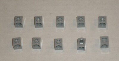 LEGO NEW 1x1 Light Bluish Grey Technic Brick With Hole (10x) 4211535 Brick 6541