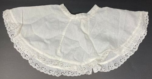 Vintage Toddlers Girls or Large Doll Off White Slip Petticoat Skirt Eyelet Trim