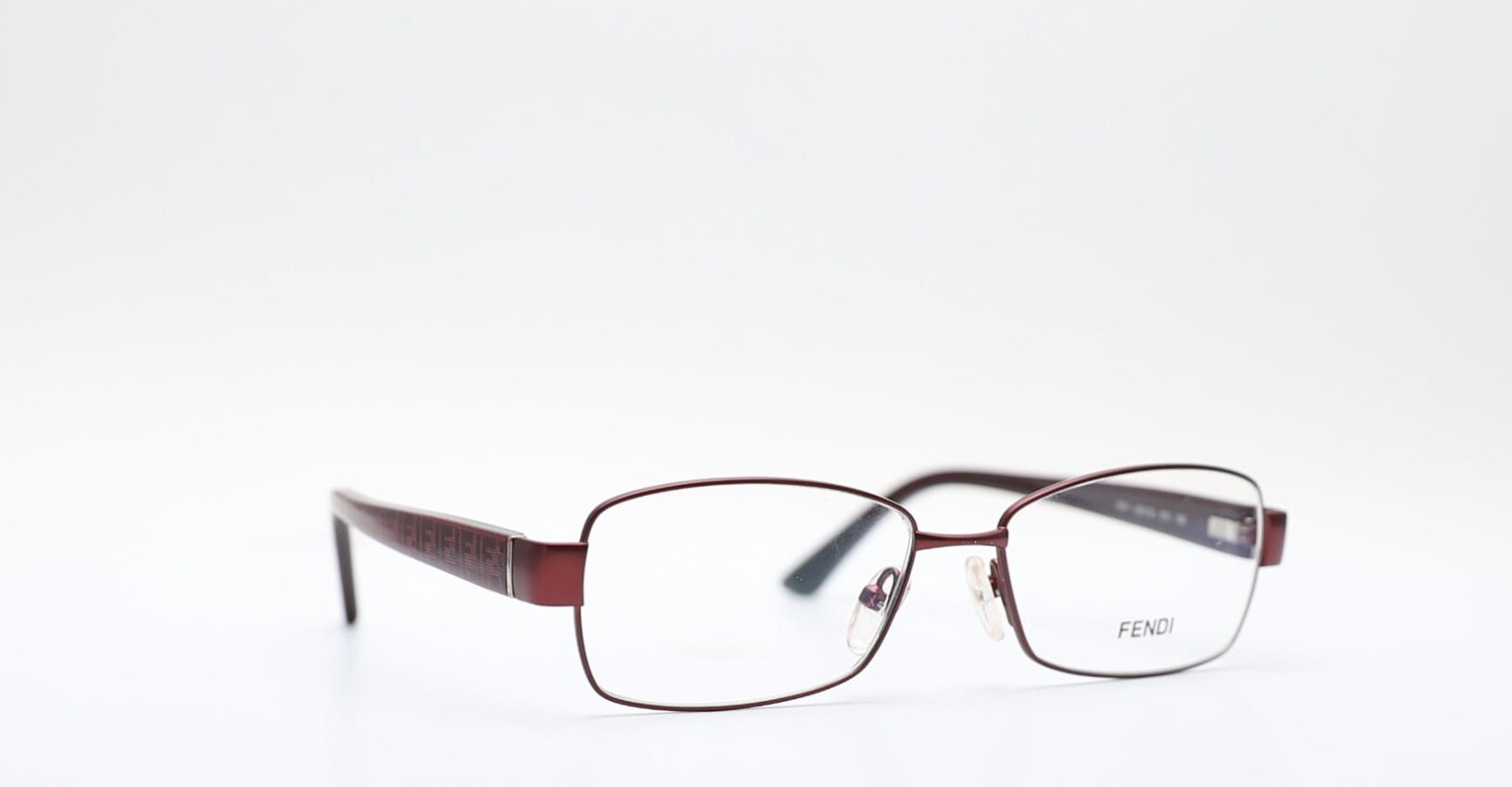 Fendi F911 618 Rectangle Red FF Logo Unisex Eyeglasses 52mm