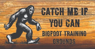Catch Me If you Can Bigfoot Sasquatch Train Grounds  Car &Truck  license plate