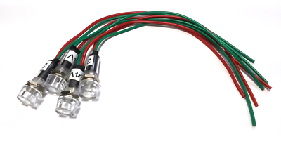 4 BBT 24 volt AC DC White LED Waterproof Hi Profile Indicator