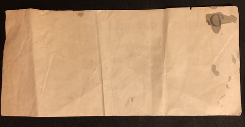 Douglas Fairbanks Personal Note To “MARY DEAR” Hartline Donahue, Verified By MHD