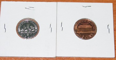 Roosevelt and Lincoln Proof Coins 1968 loose lot 2 coins