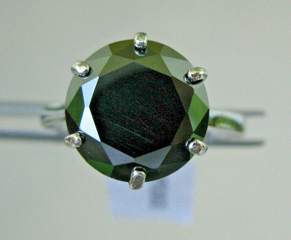 Pre-owned Real Black Diamonds Inc 5.0ct Real Black Diamond Ringappraisalfree Diamond Tester Sizes 4,5,6,7,8,9,10