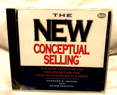 The NEW Conceptual Selling 2 CD's by Stephen E Heiman & Diane Sanchez New!