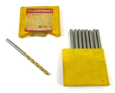 Guhring Inc #26 3.73mm HSS Drill Bits No. 652 Din 338 R-GT1 Pack of 9 Bits
