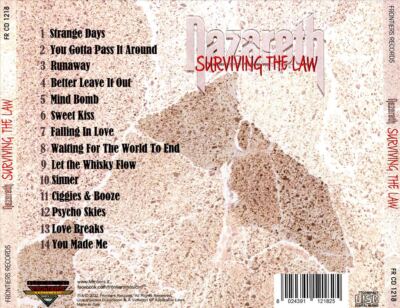 NAZARETH SURVIVING THE LAW NEW CD