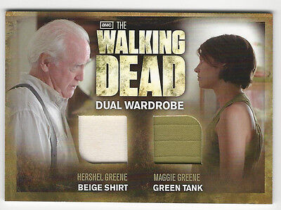 Hershel and Maggie Greene The Walking Dead Season 2 Wardrobe Costume Card #DM02