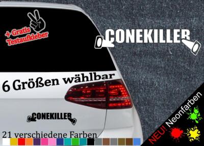 Conekiller Sticker Aufkleber Farhrschule Anfänger Driften JDM Tuning Fun Kleber