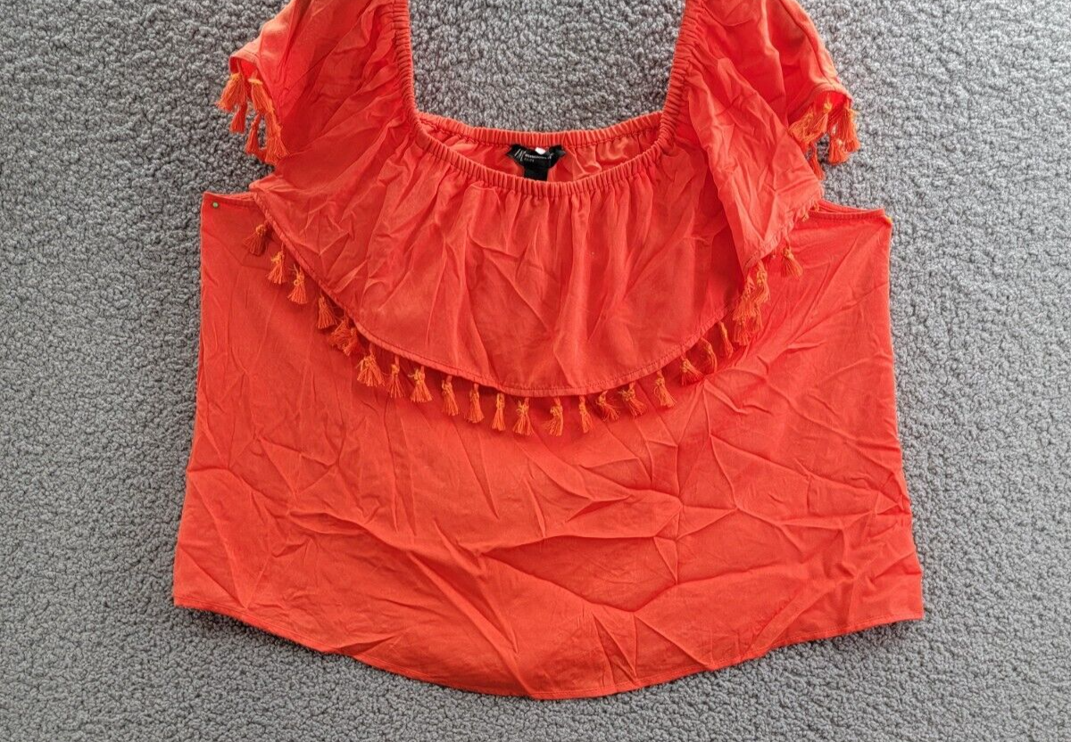 Inc International Concepts Petite Tassel-Trim Off-the-Shoulder Top Women's PXL - Picture 2 of 14