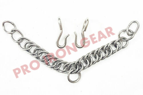 Western English Bit,Polo,Curb Chain Stainless Steel Double Link with Hooks