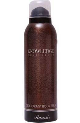 RASASI KNOWLEDGE POUR HOMME DEODORANT SPRAY FOR MEN WITH FREE SHIPPING - 200 ML