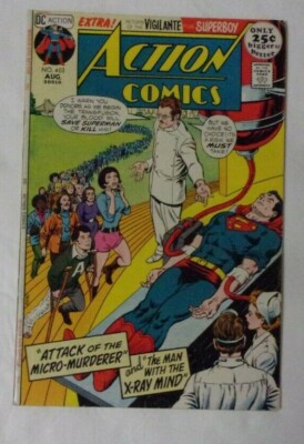 ACTION COMICS #403 NICE VG/FN 1971 52 PAGER,2 SUPES STORIES,VIGILANTE,SUPERBOY