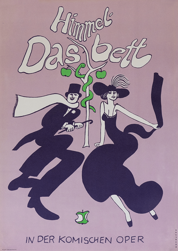 Original (1974) German Film Poster | The Four Poster Bed