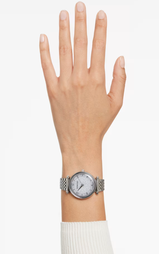 Swarovski Crystalline Wonder watch Swiss Made, Silver Stainless