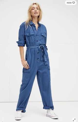 Комбинезон Free People, мальчишеский комбинезон The Troy, крутой летный костюм, комбинезон с карманами, M