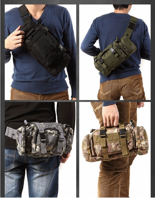 Tactical Waist Pack Deployment Bag Military Molle Waterproof Fanny Pouch US