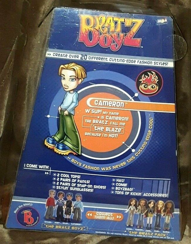 NIB Bratz Boyz NU COOL Cameron Fashion Collection Doll 2003 Collectable NRFB