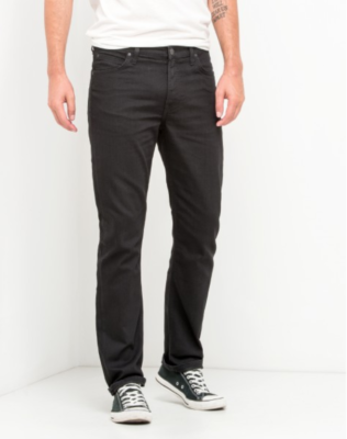 Lee jeans mens Morton relaxed straight fit Black Rinse FACTORY