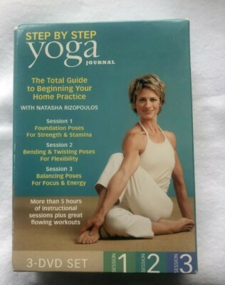Yoga Journal Step by Step 3 DVD Set ~ Natasha Rizopoulos