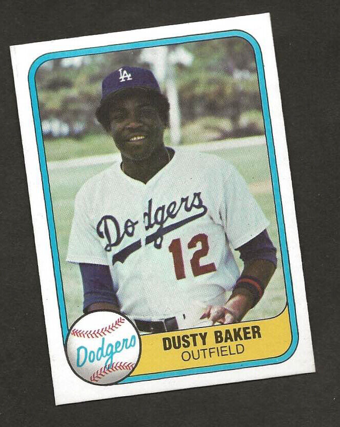 dusty baker baseball card