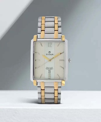 Pre-owned Titan Regalia Analog Multi-color Dial Men's Watch-nl1506bm01/np1506bm01