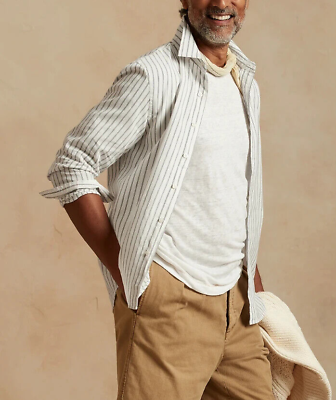 Banana republic hotsell men's untucked shirts