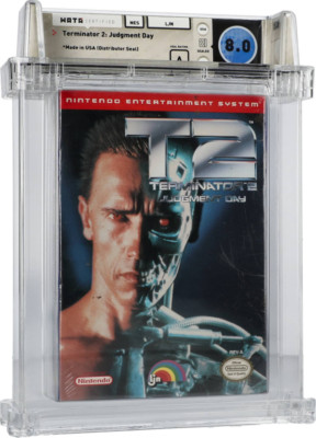 TERMINATOR 2 JUDGMENT DAY NINTENDO ENTERTAINMENT SYSTEM NES WATA 8.0 A SEALED