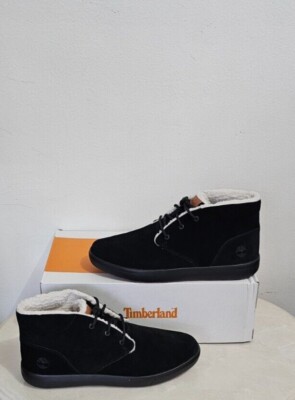 Timberland Ashwood Park Warm Lined Chukka Boot   Black Suede   Men's Size 10.5  