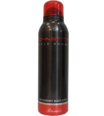 NEW RASASI CHASTITY DEODORANT SPRAY FOR MEN WITH FREE WORLDWIDE SHIPPING- 200 ML