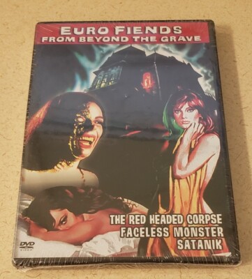 EURO FIENDS: THE FACELESS MONSTER with BARBARA STEELE + 2 More Films: BRAND NEW!