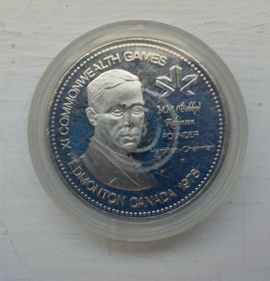 Percy Williams 1930 Gold Medalist 1978 Edmonton Commonwealth Games Medallion