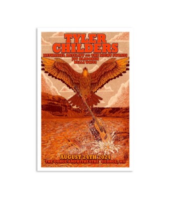 Tyler Childers August 23 2024 The Gorge Amphitheatre In George WA Poster