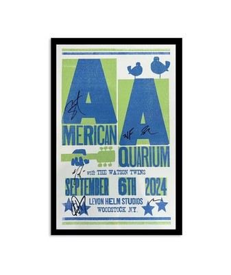 American Aquarium September 6 Levon Helm Studios Woodstock, NY Tour 2024 Poster