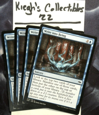 Mtg Write Into Being x4