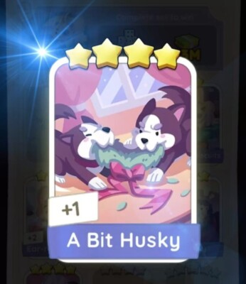 A Bit Husky 4 Stars  Sticker   Mono_poly   FAST DELIVERY   FAST RESPONS  