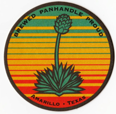 Pondaseta Brewing  Co  Beer Coaster  Amarillo TX