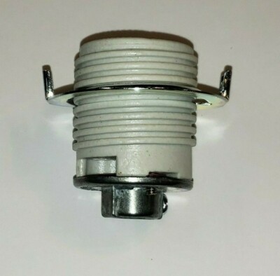 2'' PORCELAIN THREADED KEYLESS SOCKET W/ RING LAMP SOCKET E26 MEDIUM BASE 30189J