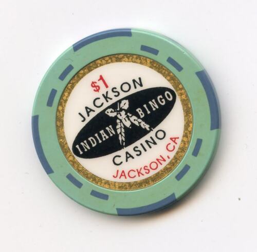 1.00 Casino Chip from the Jackson Casino Jackson California 