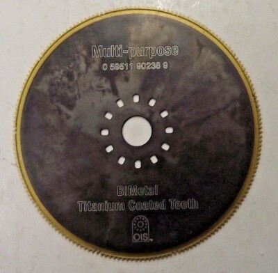 Bosch O1070382R OSC314TC 3-1/4-in Bi-Metal Titanium Circular Blade Swiss BULK