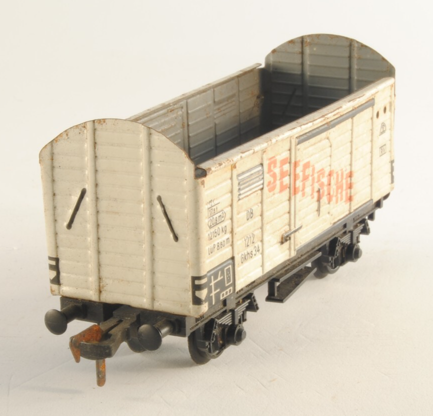 Fleischmann 5042 carro chiuso DB vagone Seefische H0 1:87 senza tetto