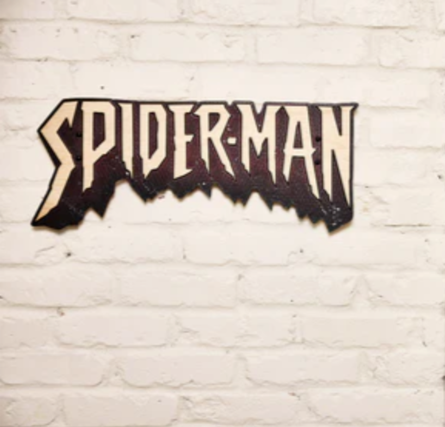 Bear Walker x Marvel Spider-Man Wall Art Skateboard Deck *IN HAND*
