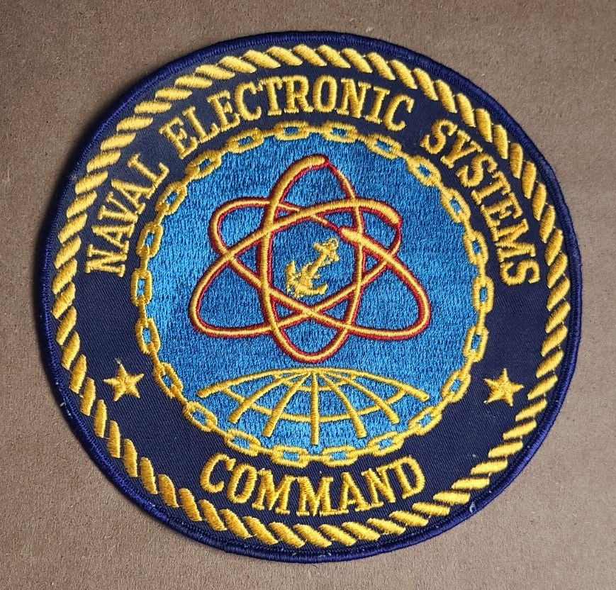 Vintage Naval Electronic Systems Command patch Navy RARE, Large 8"の