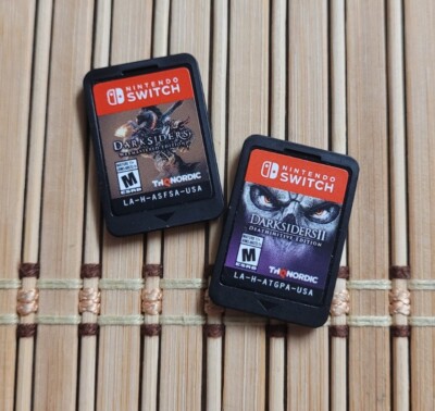 Darksiders 1 + 2 Lot Warmastered Deathinitive Nintendo Switch Game Cartridge Lot