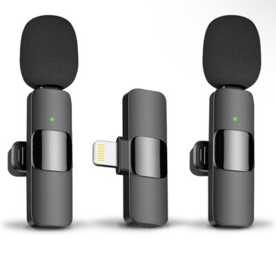 Maybesta Professional Wireless Lavalier Lapel Microphone for iPhone/iPad Podcast
