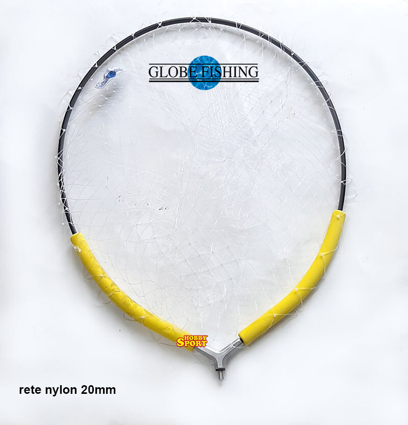 TESTA GUADINO EVA GALLEGGIANTE 4500555 RETE 20 MM NYLON 55x 45  LAGO FIUME MARE
