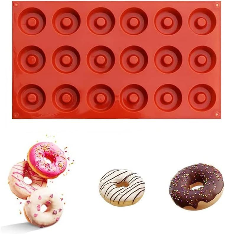 Donut Mould, Silicone Baking Moulds, Silicone Muffin Tray, Mini Baking Tray for 