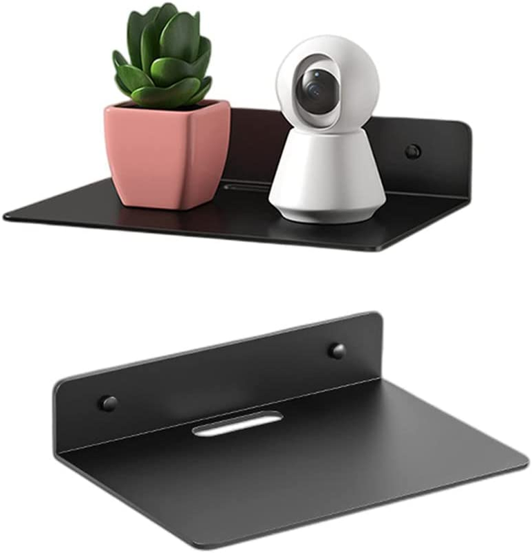 Floating Shelves Black Set of 2,Metal Wall Shelf,8
